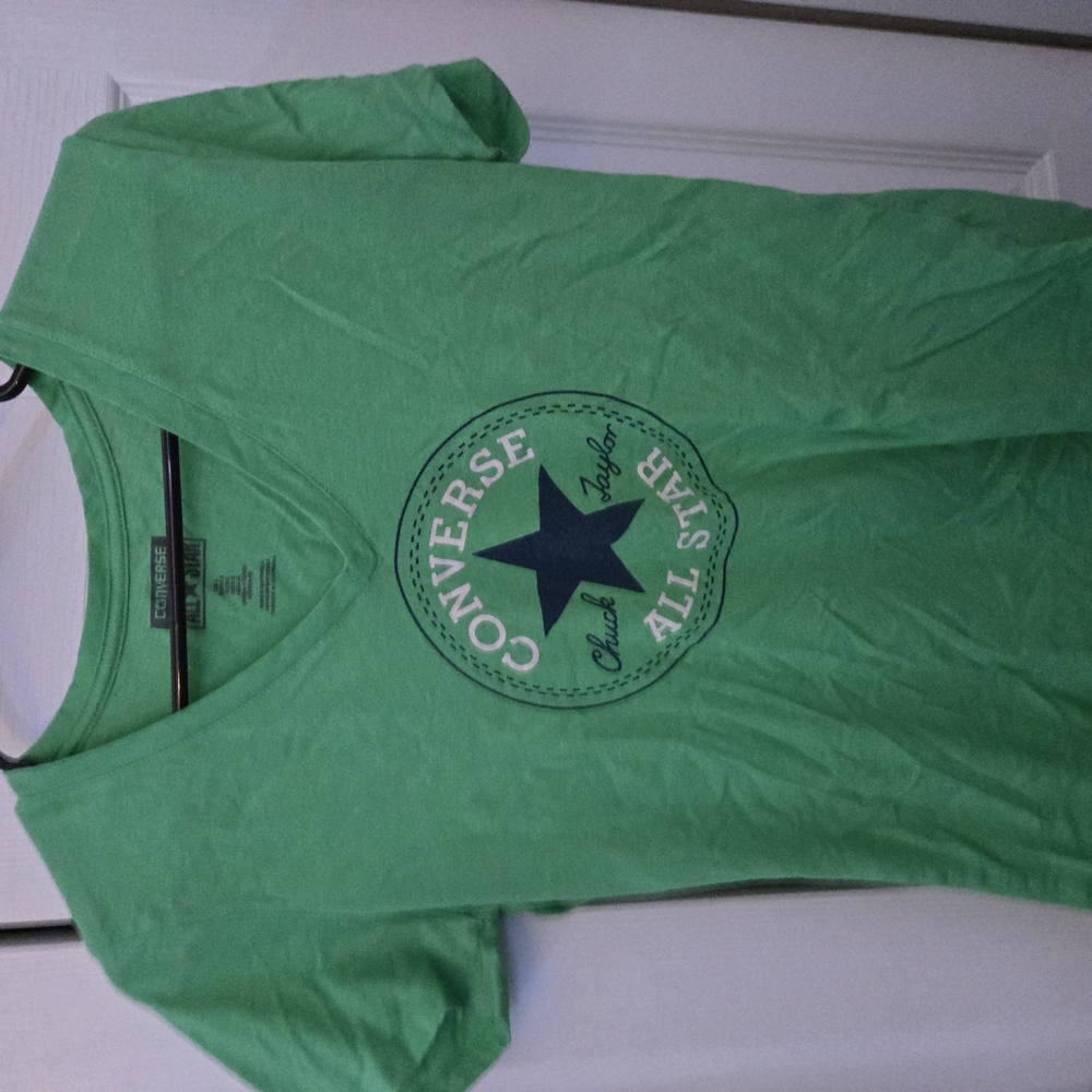 Converse Green Short Sleeve Tee with Iconic Logo